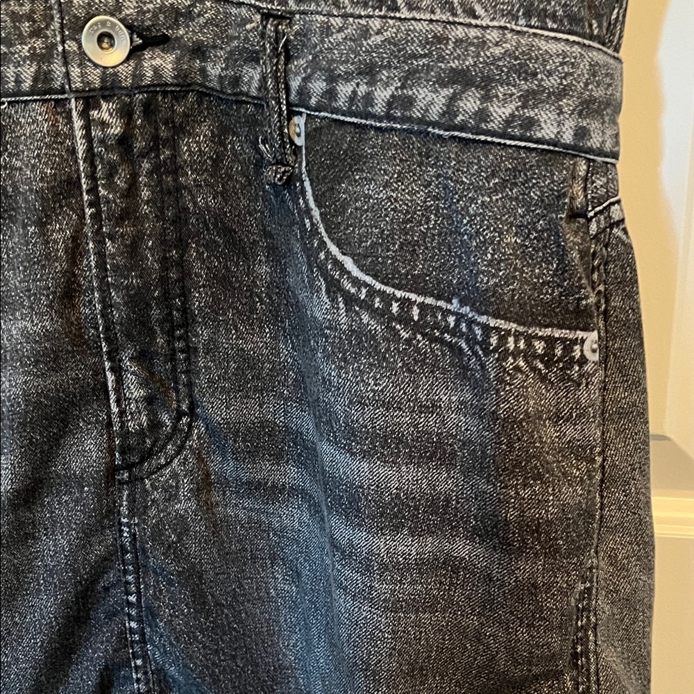 Rag & Bone Charcoal Denim Shirt Dress - Picture 4 of 9